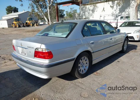 2001 BMW 740Il z USA, uszkodzony, nr VIN WBAGH83431DP31307